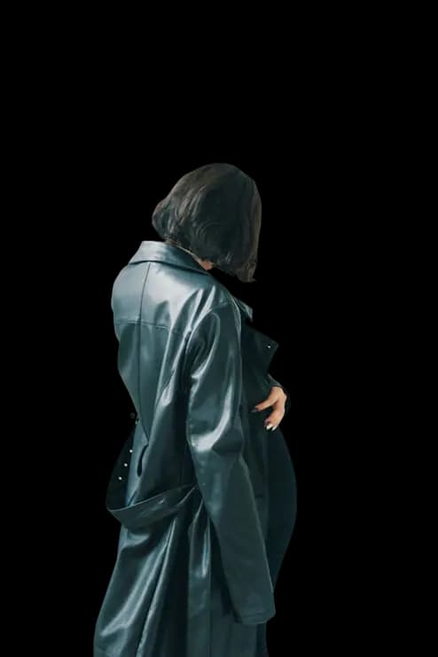 Person in foreground